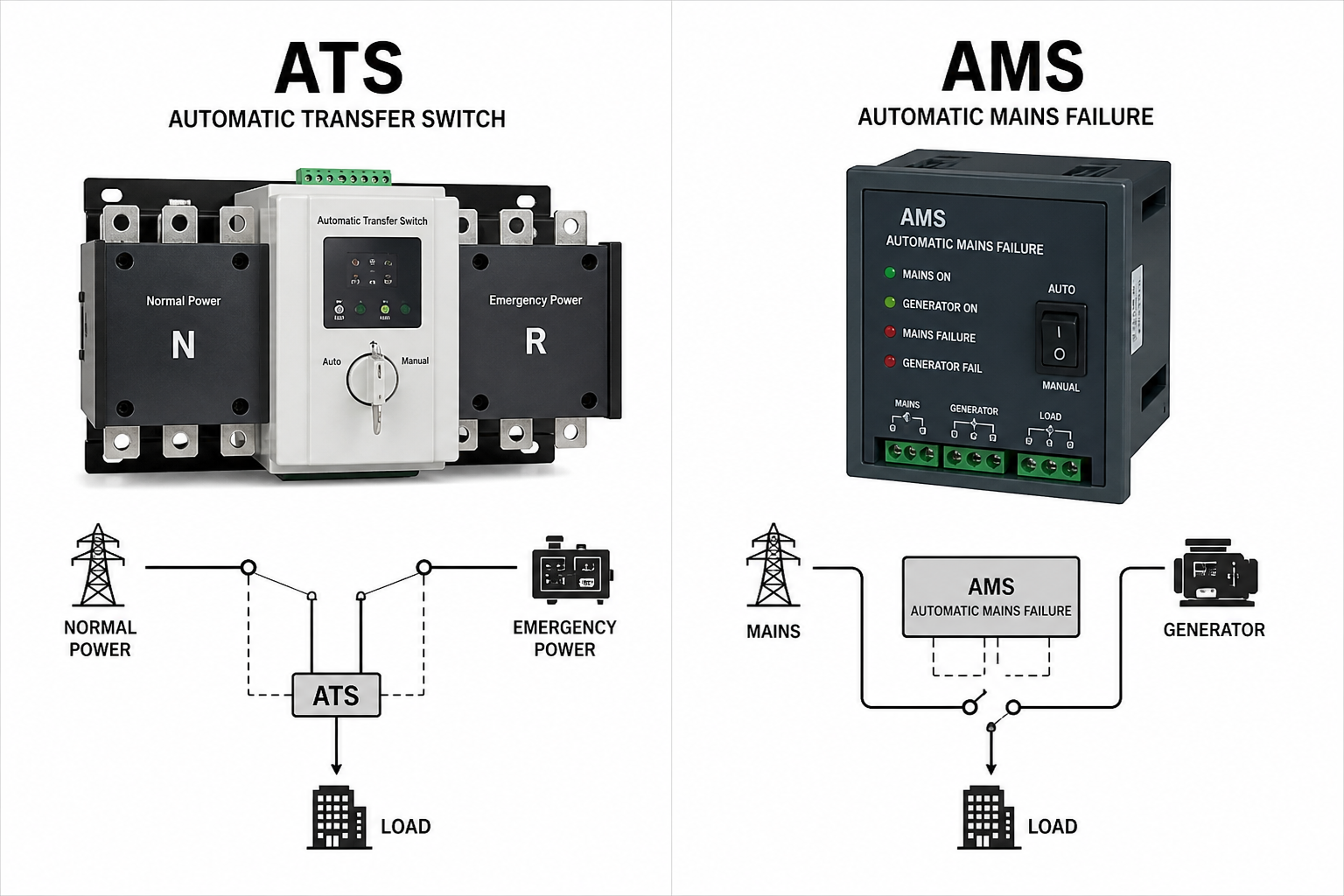 Jual Panel ATS AMF Genset