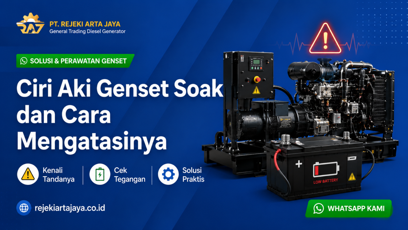 Ciri Aki Genset Soak dan Cara Mengatasinya