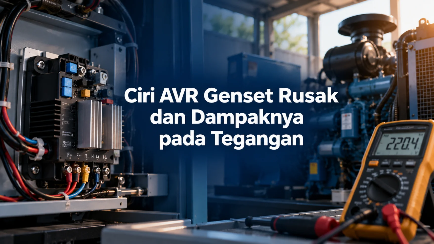 ciri AVR genset rusak